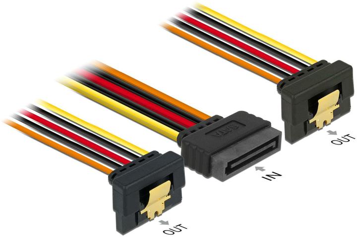 Image du produit Delock Adaptateur d'alimentation SATA vers 2x SATA Y