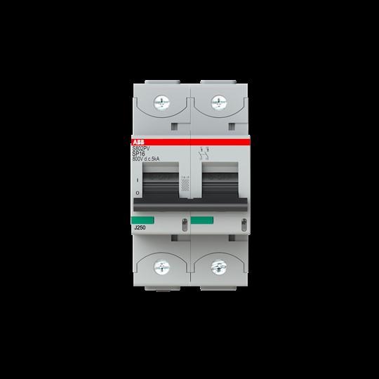 Produktbild ABB Strangsicherung S802PV-SP16 800V DC 16A 2polig