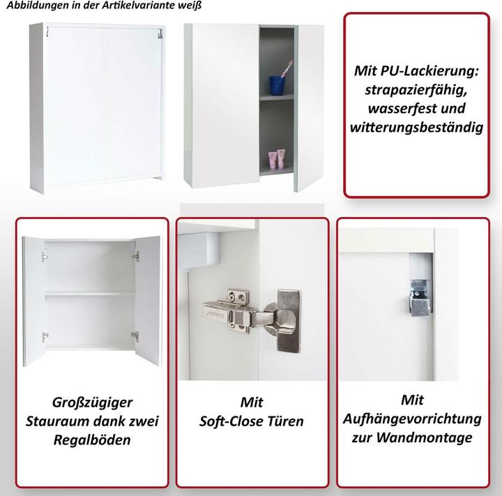 Produktbild Jamb Spiegelschrank (70 x 60 x 16 cm)