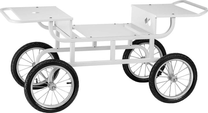 Immagine prodotto Royal Catering Carrello per zucchero filato - 4 ruote - bianco
