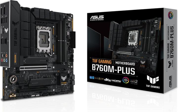 Actual product image ASUS MB TUF GAMING B760M-PLUS (Intel,1700,DDR5,mATX) (LGA 1700, Intel B760, mATX)