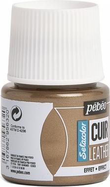Actual product image Pebeo SetaCuir leather colours (Bronze metal, 45 ml)