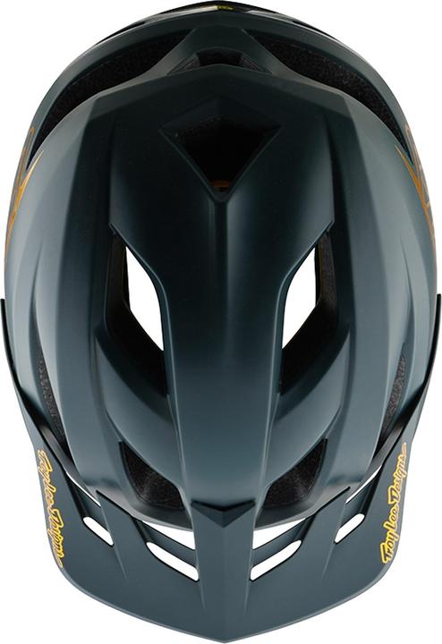 Produktbild Troy Lee Designs Flowline MIPS Helm, Point, gray/gold, youth | 48-53cm
