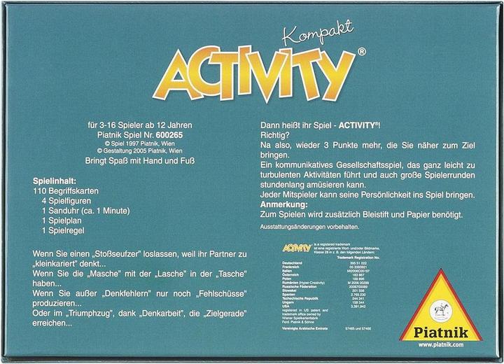Actual product image Piatnik Activity Compact (German)