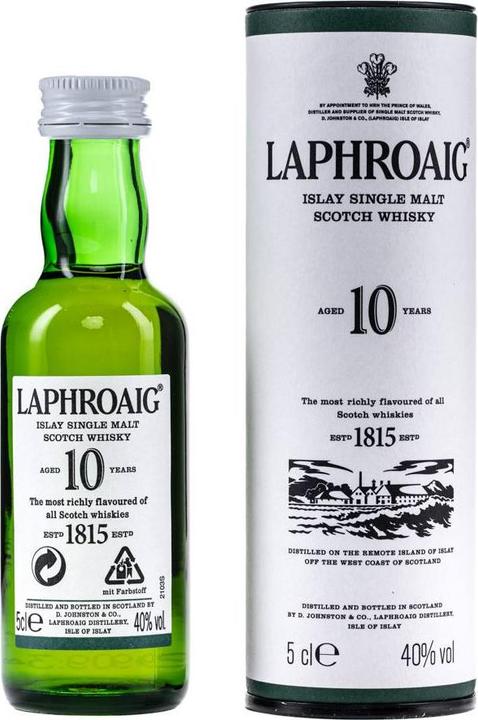 Produktbild Laphroaig 10 Years (Single Malt, Scotch Whisky, 1 x 5 cl)