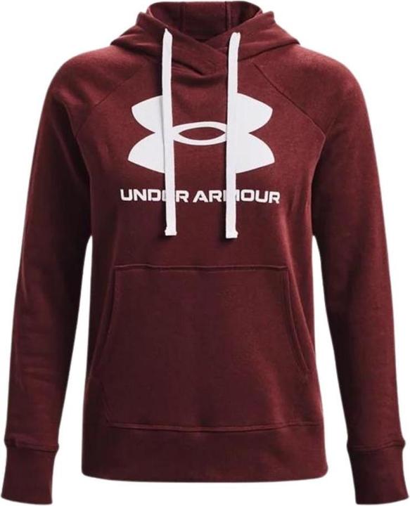 Immagine prodotto Under Armour Donna Rival Fleece Logo Felpa con cappuccio Borgogna 1356318 690 (L)