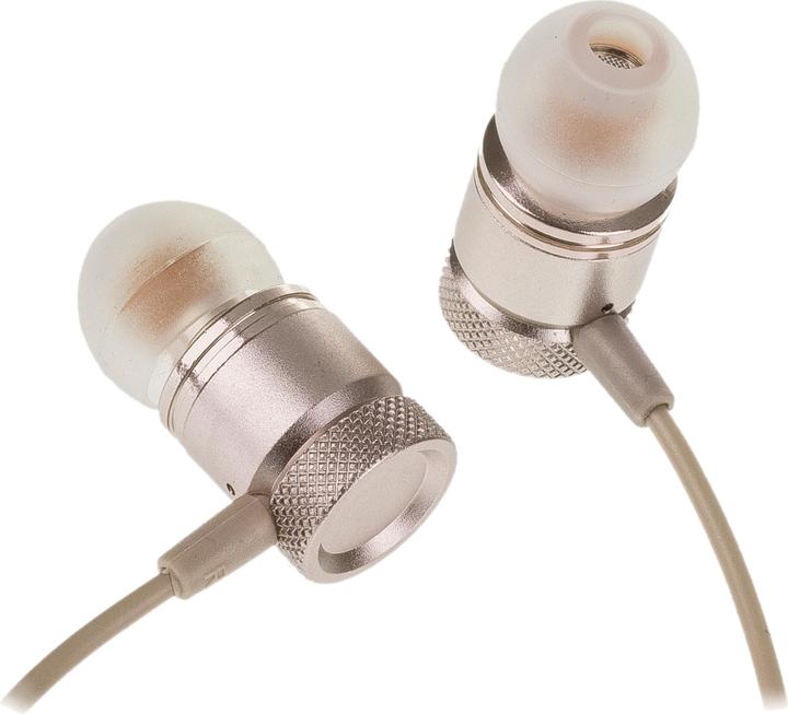 Peter Jäckel FUN Stereo Headphone Premium Gold mit 3.5mm Klinkenanschluss (Kabelgebunden)