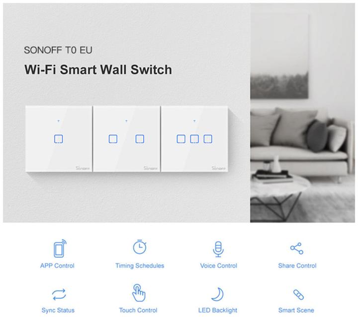 Actual product image Sonoff T0EU1C