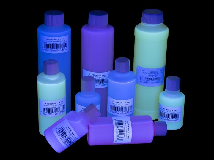 Actual product image Eurolite Black light, UV luminous inks UV-active stamping ink, transp.yellow,250ml 51108006