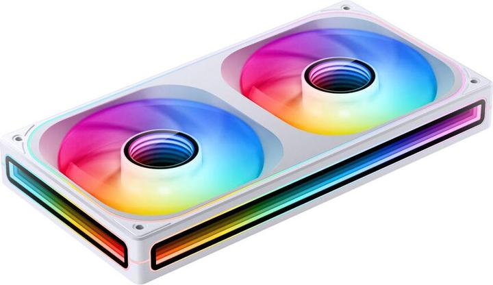 Actual product image Jonsbo ZB-240 Infinity Mirror ARGB PWM Lüfter - 240mm, weiss (240 mm)