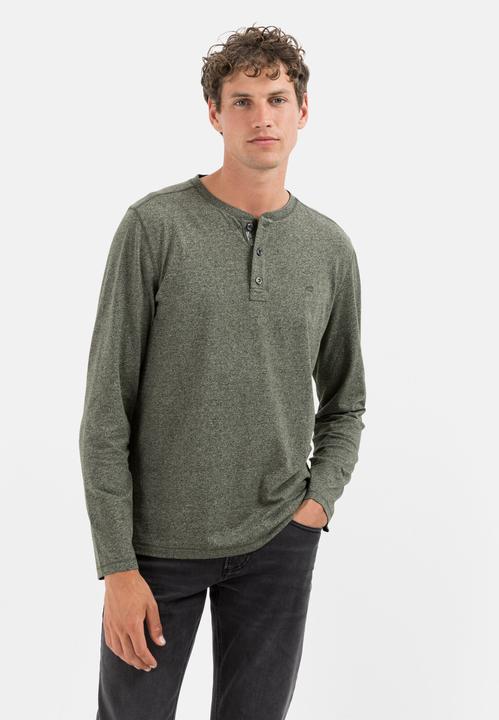 Produktbild Camel Active Langarm Henleyshirt aus nachhaltigen Baumwollmix (S)