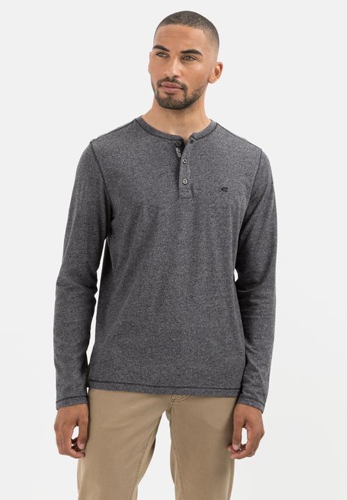 Produktbild Camel Active Langarm Henleyshirt aus nachhaltigen Baumwollmix (XL)