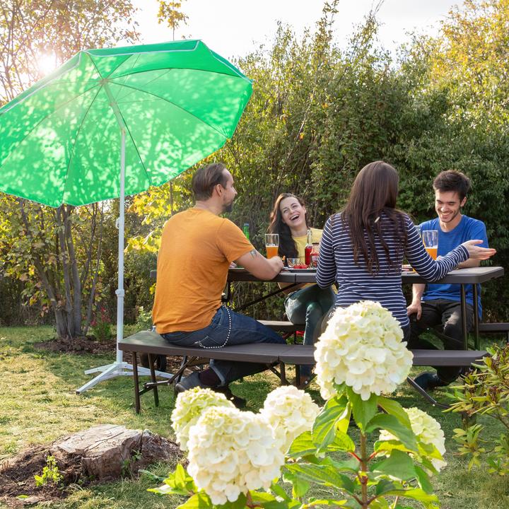 Actual product image Relaxdays 180 cm Garden Parasol (1.80 m)