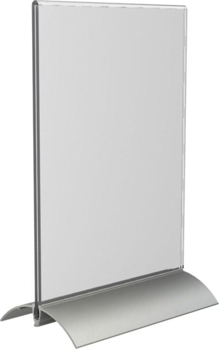 Image du produit Europel Présentoir de table, DIN A5 vertical, socle en aluminium (A5)