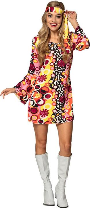 Produktbild Boland Hippie Kostüm Groovy Girl. Flower Power Outfit (M)