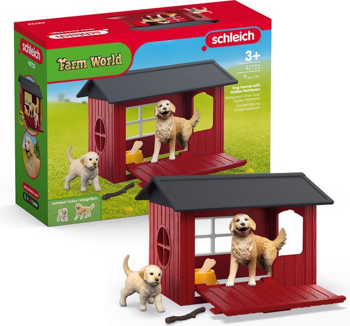 Image du produit Schleich Niche pour chiens avec Goldenretriever