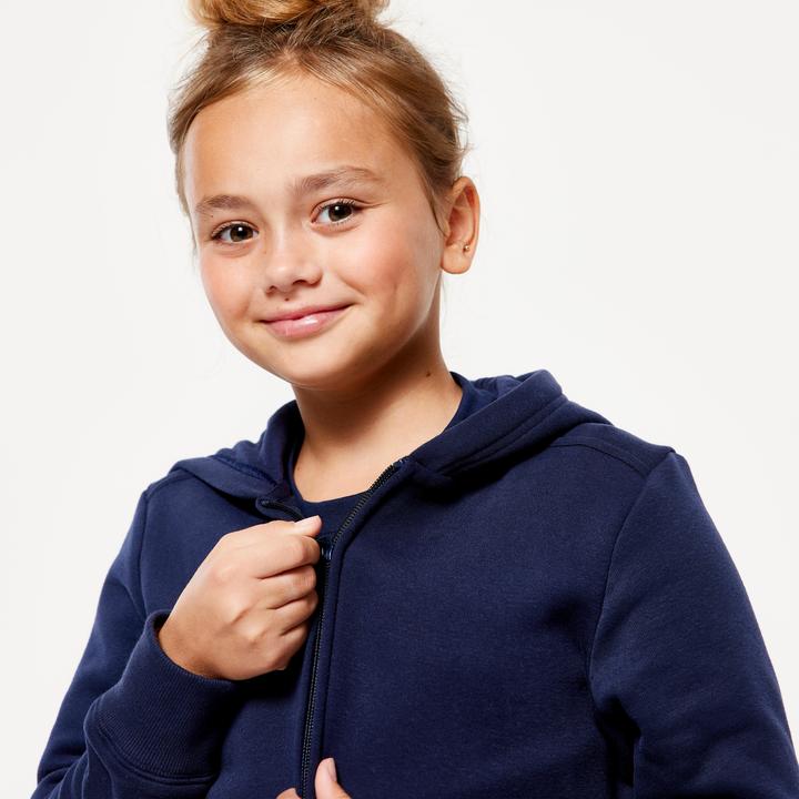 Produktbild Domyos Kapuzenjacke Kinder - marineblau (8, 9, 10)
