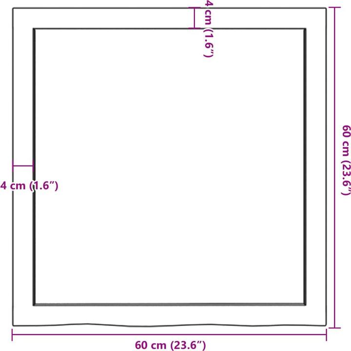 Actual product image VidaXL Gianna (60 x 6 x 60 cm)
