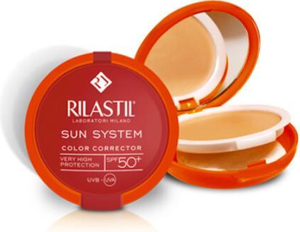 Rilastil Sun System Uniform Compact Creme Spf50 Farbton 02 Dore 10g (Sonnencreme Gesicht, SPF 50, 75 g)