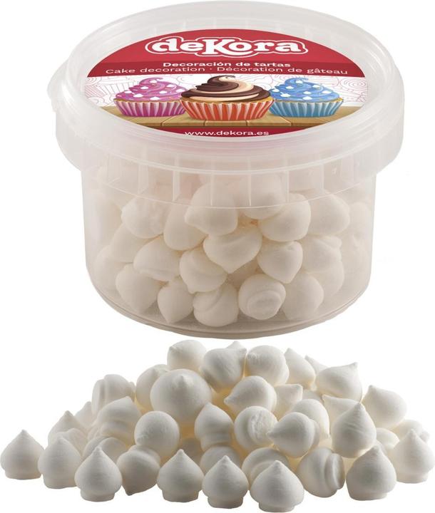 Dekora Zuckerdekoration - Mini Meringue Weiss (90gr) (1 x)