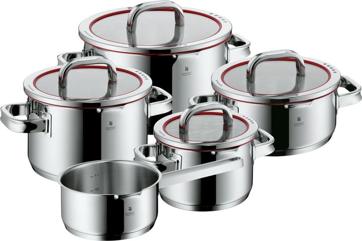Immagine prodotto WMF 0760556380 SET DI PENTOLE 5 PEZZI FUNZIONE 4 (24 cm, Set di pentole e padelle da cucina, Acciaio inossidabile)