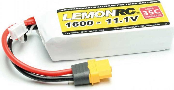 Image du produit Pichler LEMONRC XT 1600 - Batterie Lipo 11.1V (35C) (11.10 V, 1600 mAh)