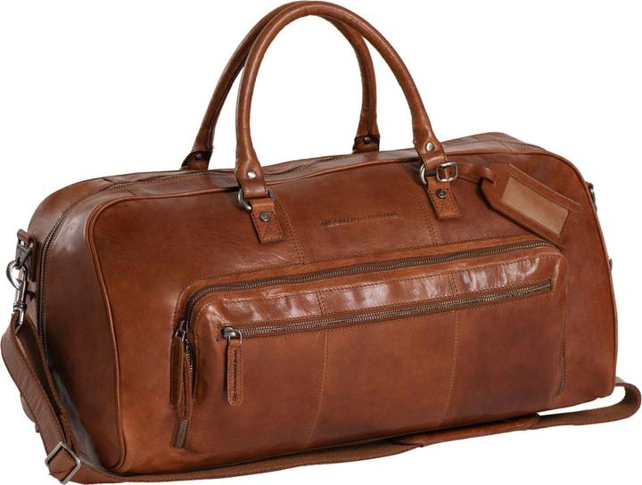 Actual product image The Vegan Cow Chesterfield Brand Leren Weekendtas Cognac Mainz (40 l)
