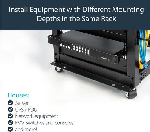 Image du produit StarTech Adaptateur De Profondeur De Rack 4po - 1u