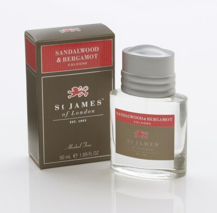 Image du produit St. James of London Cologne au bois de santal et à la bergamote (Eau de cologne, 50 ml)