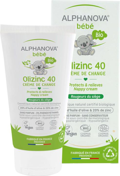 Image du produit Alphanova BB Olizinc 40 crème de change bio crème