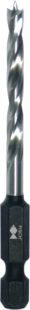Actual product image Fisch Wood twist drill with 1/4" bit holder DIN3126 Wood drill bit ø 5mm HSS (5 millimetres)