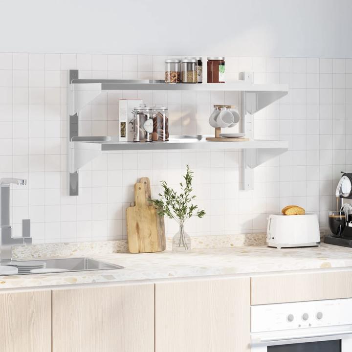 Actual product image VidaXL Wall shelf with 2 shelves Noble (100 x 40 x 60 cm)