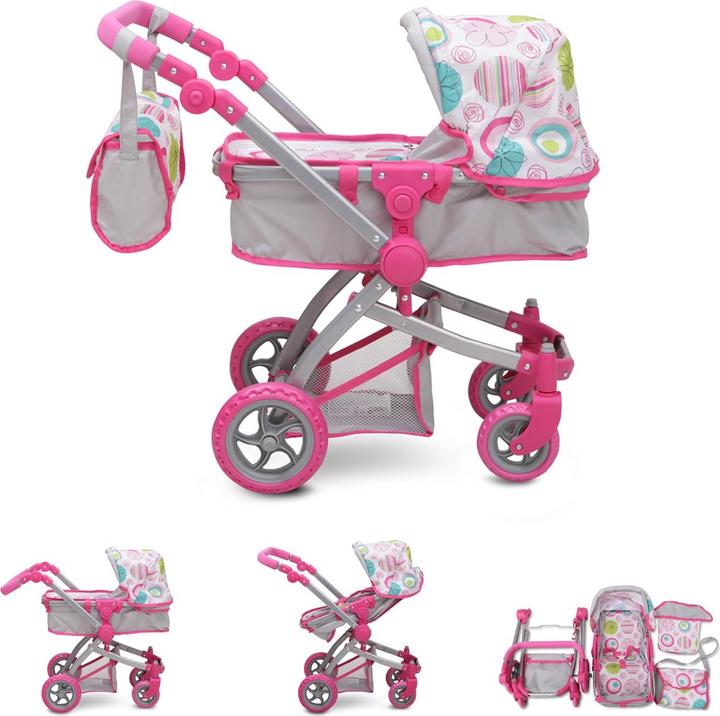 Immagine prodotto Moni Carrozzina per bambole Nano rosa Rose 9651B