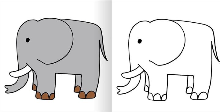 Actual product image My first thick coloring book