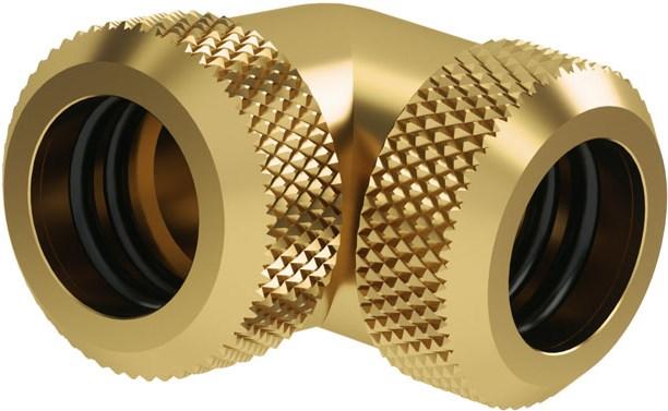 Barrow Multi-Link Adapter 90 degree 12mm AD to 12mm AD Hardtube - gold