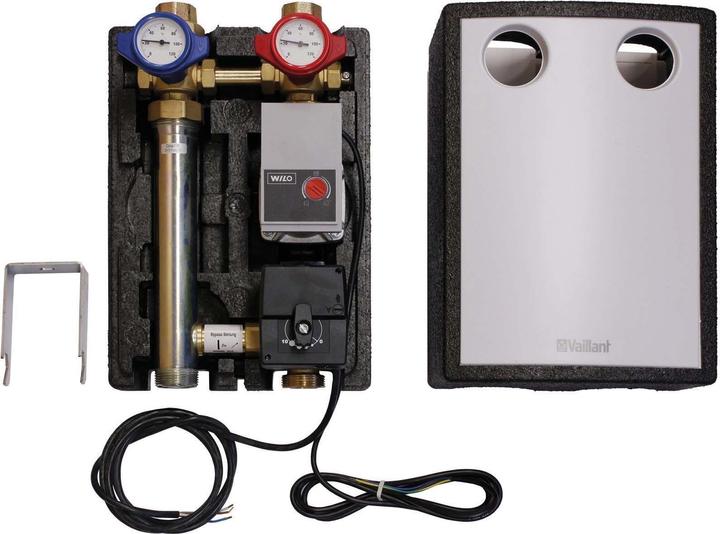 Produktbild Vaillant Rohrgruppe m. 3-Wegemischer R1 Vor-/Rücklauf Rp1, HE-Pumpe A