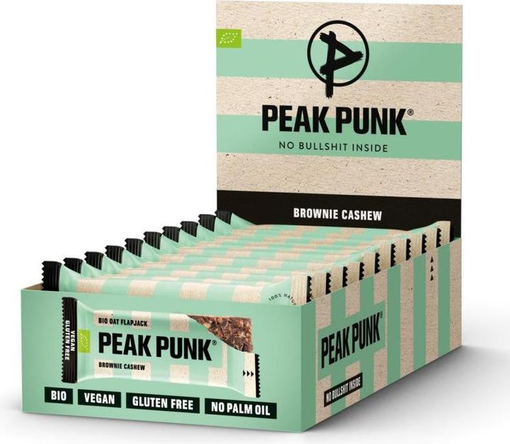 Actual product image Peak Punk Organic Oat Flapjack (Cashew, Brownie, 1 pcs., 60 g)