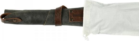 Actual product image Feuermeister Barbecue apron antique leather, anthracite, size 2 (L)