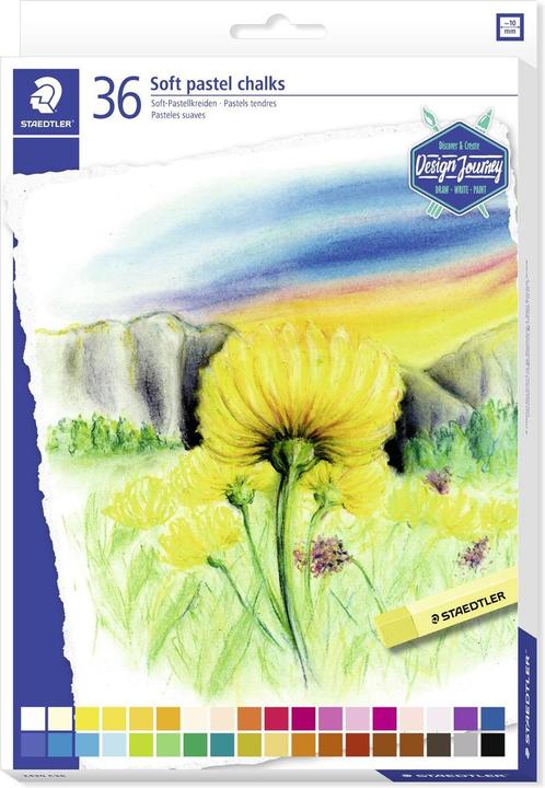 Image du produit Staedtler 2430 Craie pastel douce Étui de 36 pièces, assorti (Couleurs assorties, 36 x)