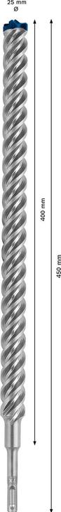 Produktbild Bosch Professional Zubehör EXPERT SDS plus-7X Hammerbohrer, 25 x 400 x 450 mm (25.0 Millimeter)