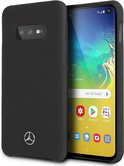 Produktbild Mercedes-Benz Backcover Schutzhülle Samsung Galaxy S10 - Schwarz mit Mercedes-Metall-Logo (Samsung Galaxy S10)