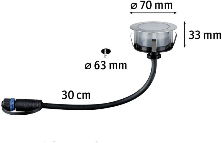 Produktbild Paulmann Outdoor Plug & Shine Floor (100 lm, IP67)
