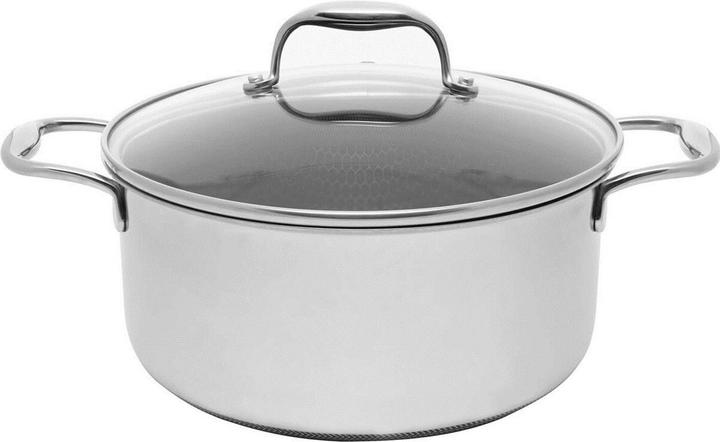 Actual product image Kohersen Garnek z pokrywką Black Cube 24cm (24 cm, Pot, Aluminium, Stainless steel)