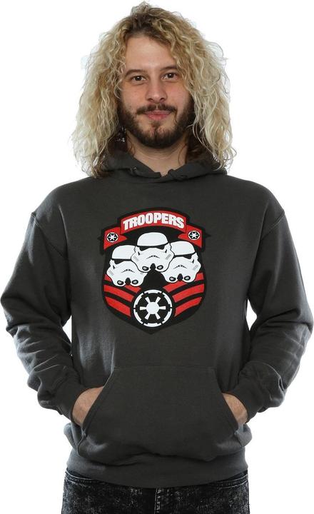 Actual product image Star Wars Mens Stormtrooper Troopers Hoodie (L)