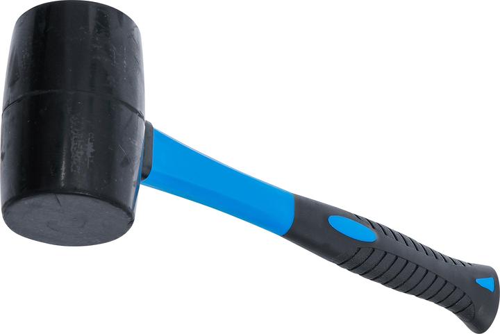 Produktbild BGS Gummihammer | Fiberglasstiel | schwarzer Kopf | Ø 60 mm | 500 g (700 g)