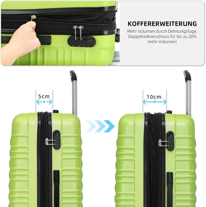 Produktbild Beibye Hartschalenkoffer mit Zwillingsrollen (115 l, XL (ab 115l))