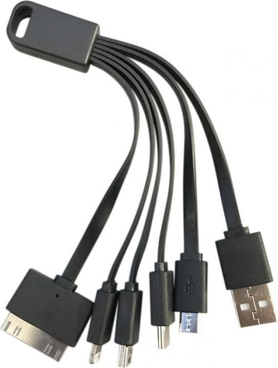 Produktbild PowerGuard 5-in-1 USB Ladekabel USB-C Lightning Micro Mini 30-Pin (USB 3.0)