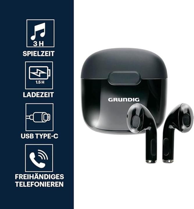 Grundig Ohrstöpsel TWS 200mAh (3 h, Kabellos)