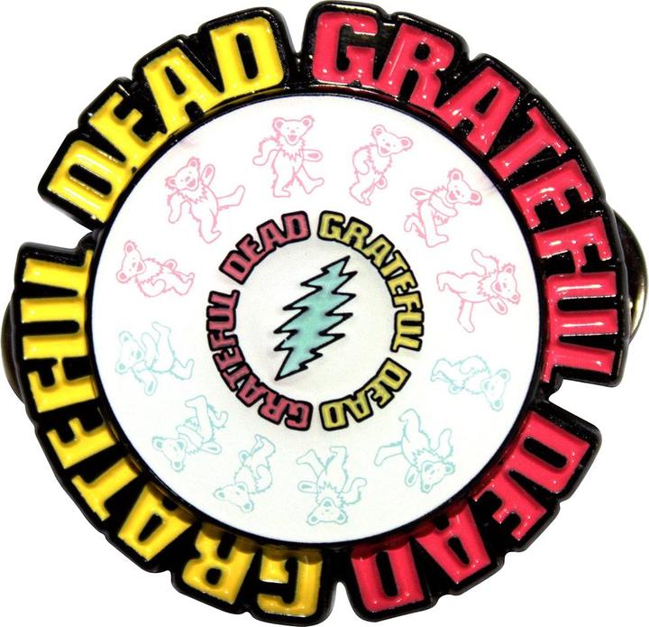 Grateful Dead Abzeichen Spinning Emblem ZinkLegierung Emaille
