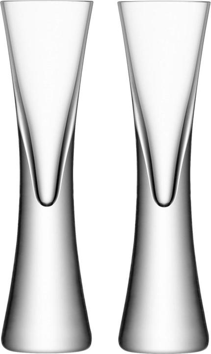 LSA Set of 2 Moya liqueur glass 50ml - clear (0.50 dl, 2 x, Liqueur glasses + grappa glasses)